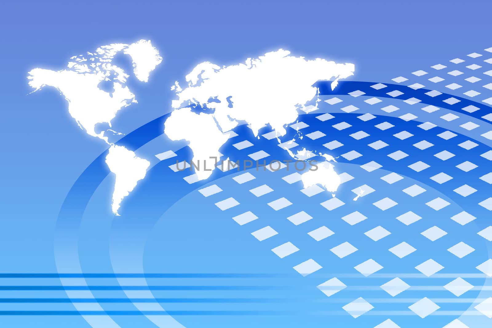 Corporate Worldwide Growth Abstract Background With Map