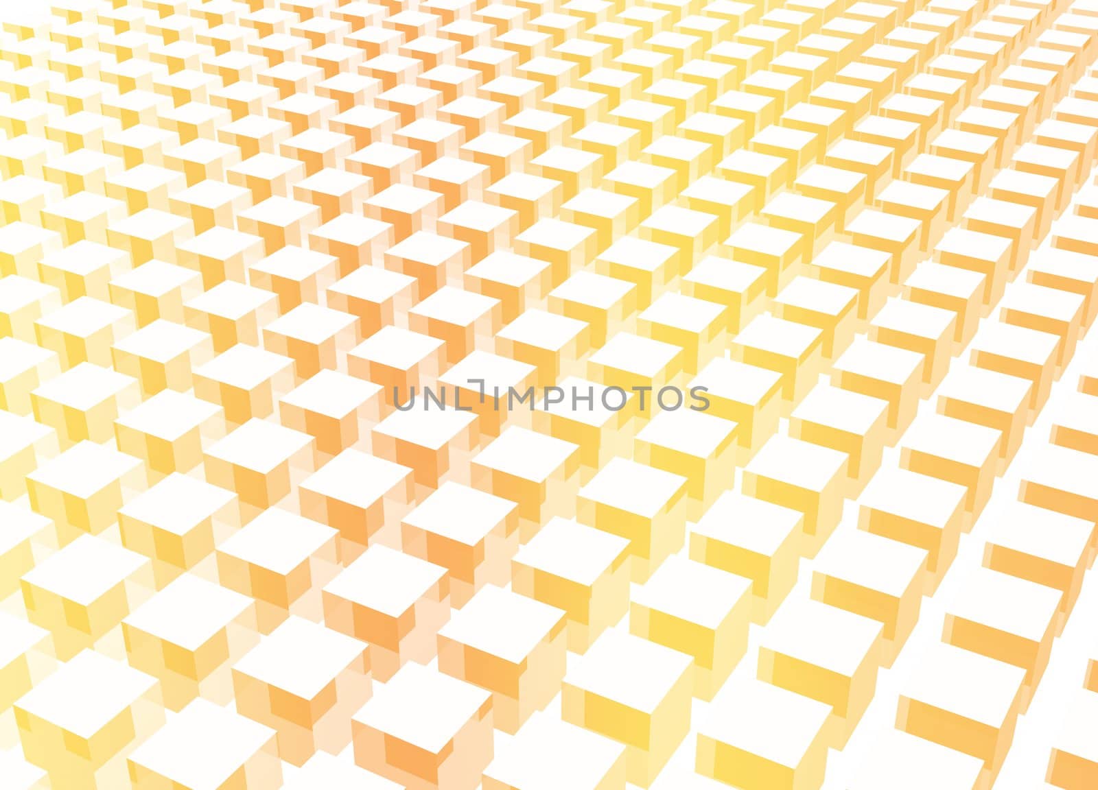 Simple and Clean Block 3d Abstract Background in Orange