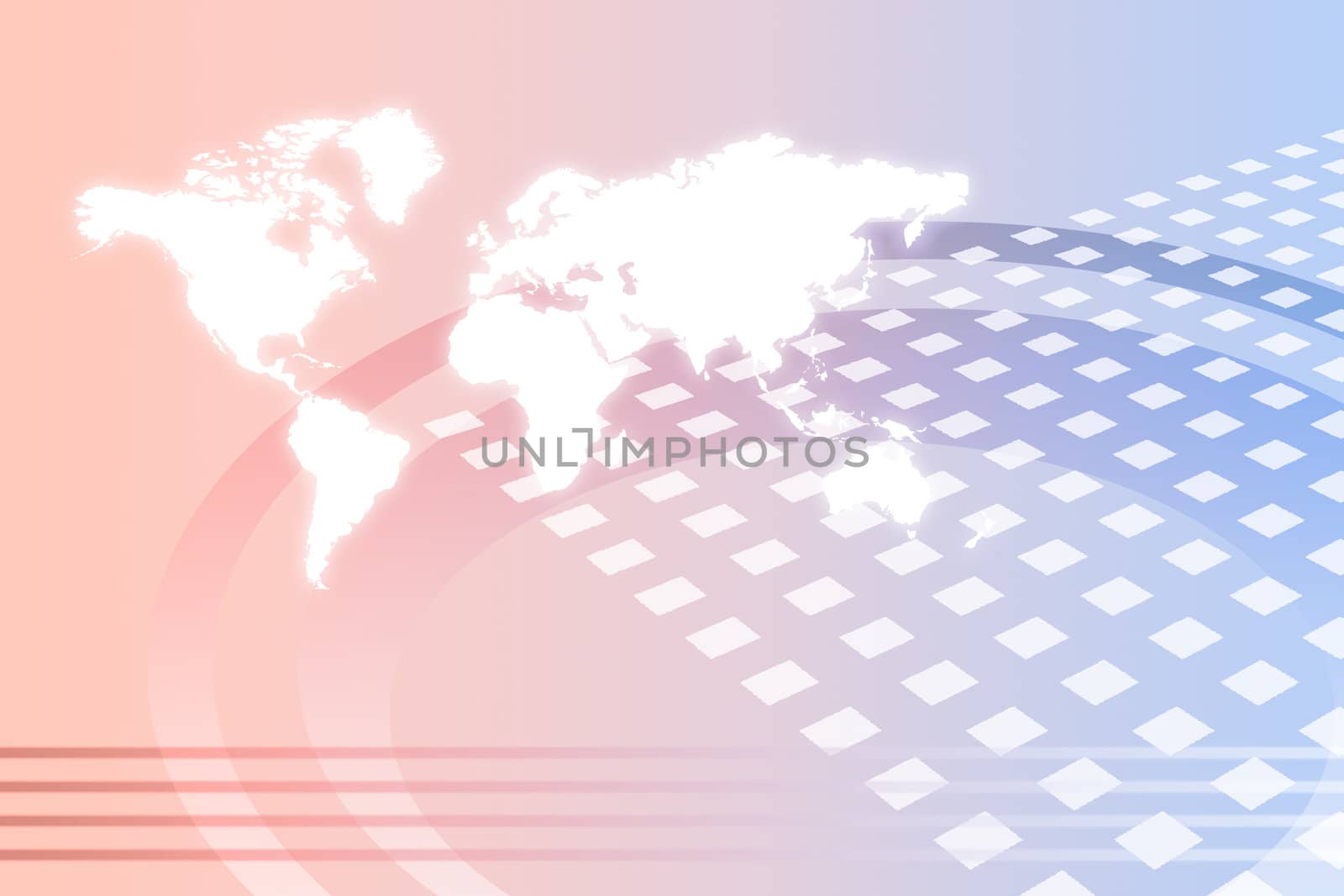 Corporate Worldwide Growth Abstract Background With Map