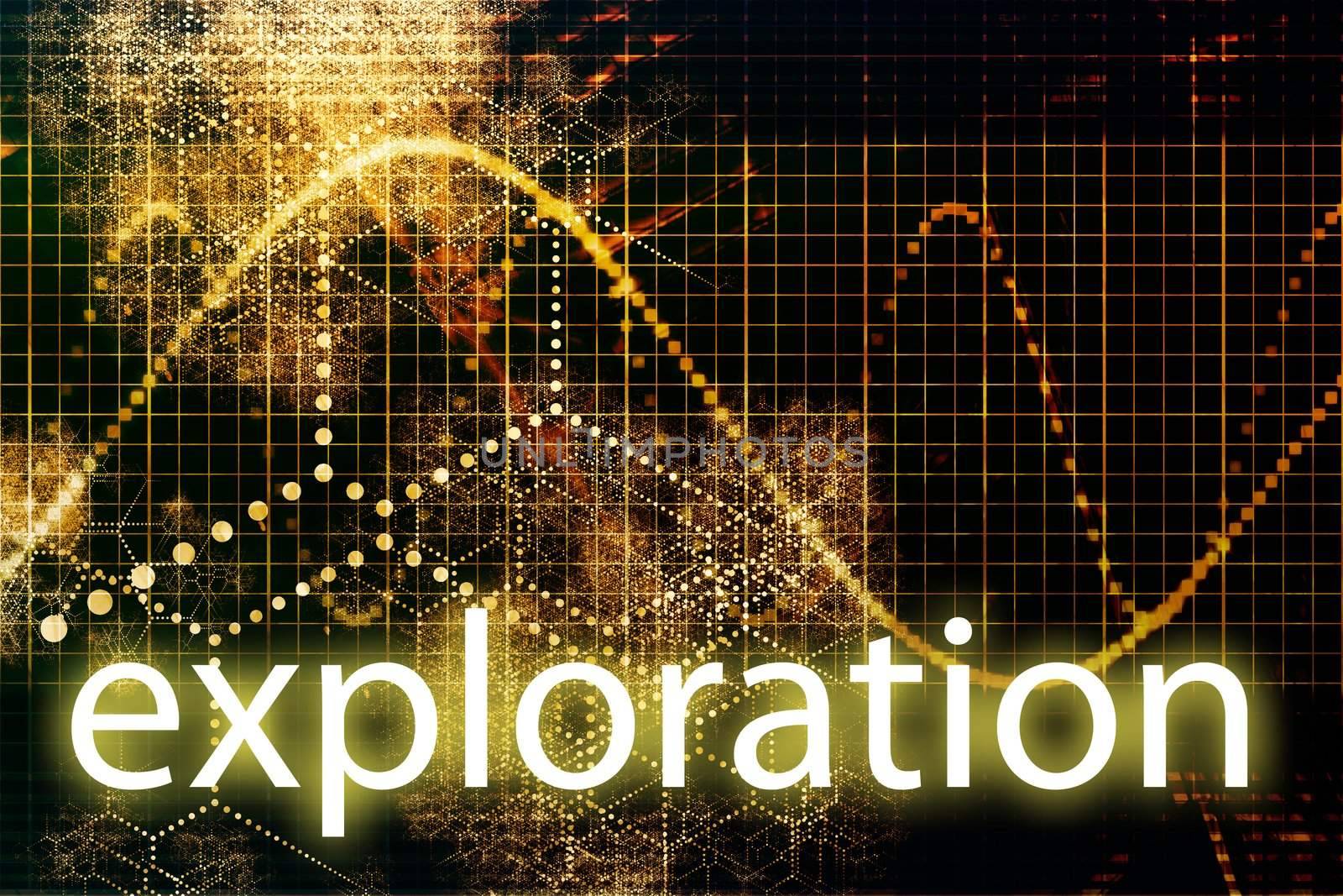 Exploration Abstract Technology Concept Wallpaper Background With Graph