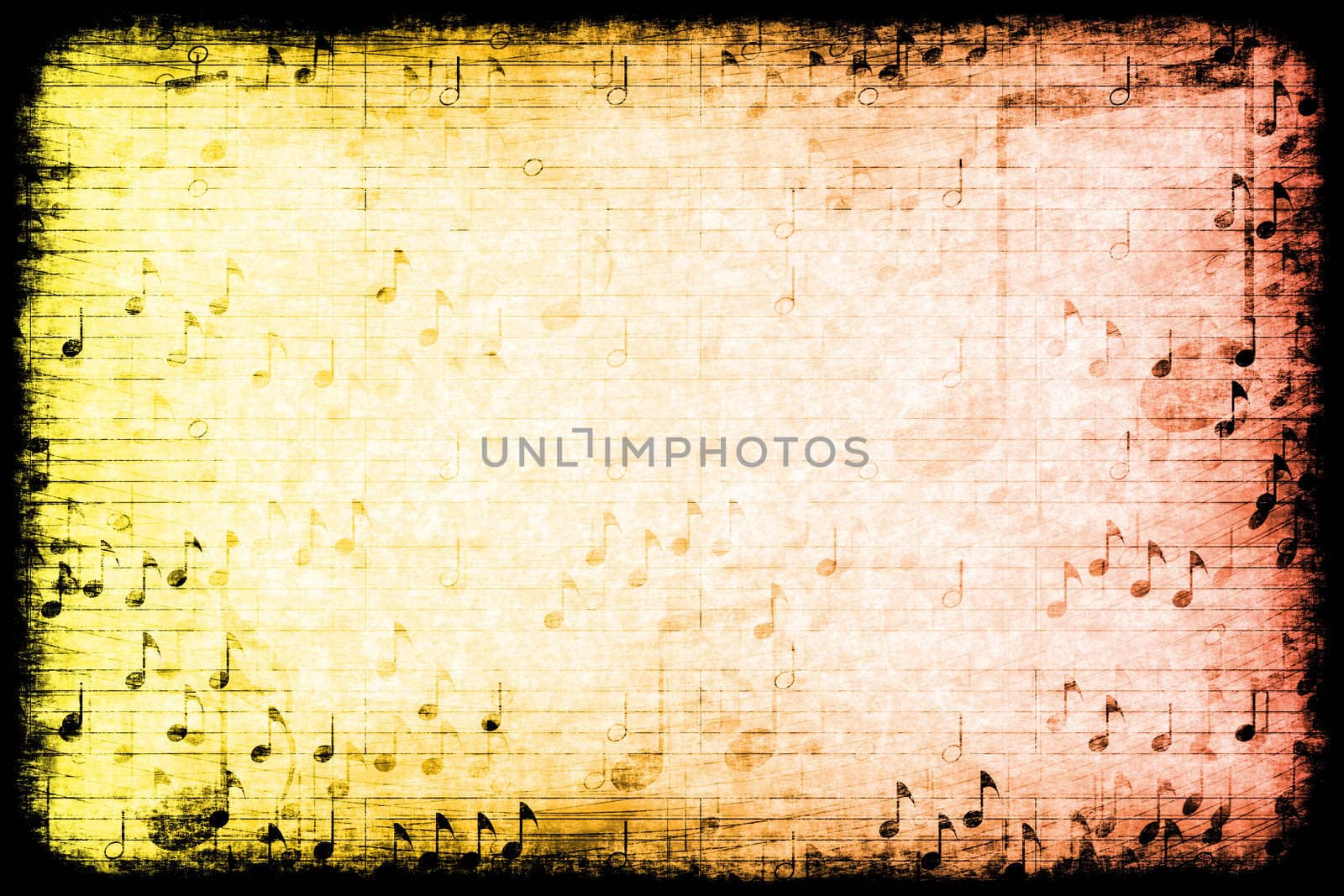A Music Themed Abstract Grunge Background Texture