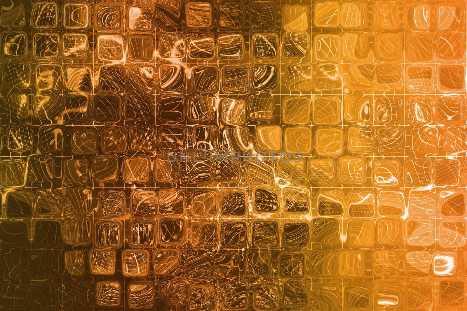 Orange Abstract Corporate Data Internet Grid Background