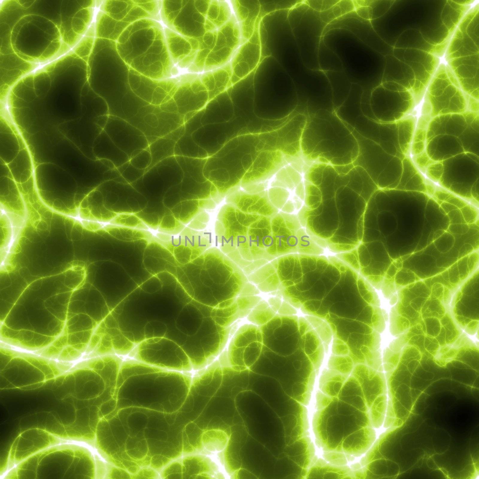 Seamless Electric Lightning Background in Green and Black