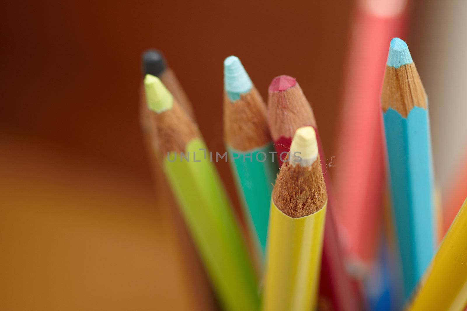 Students accessories - Colouring pencils with space to copy by FreedomImage