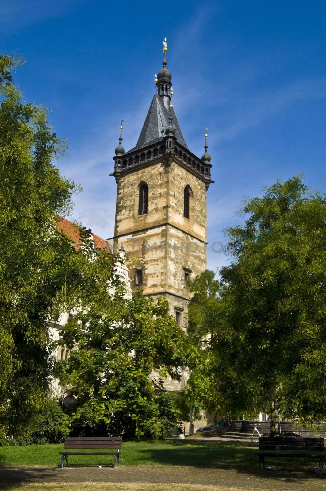 famous new town hall in Prague where the defenestrations took place