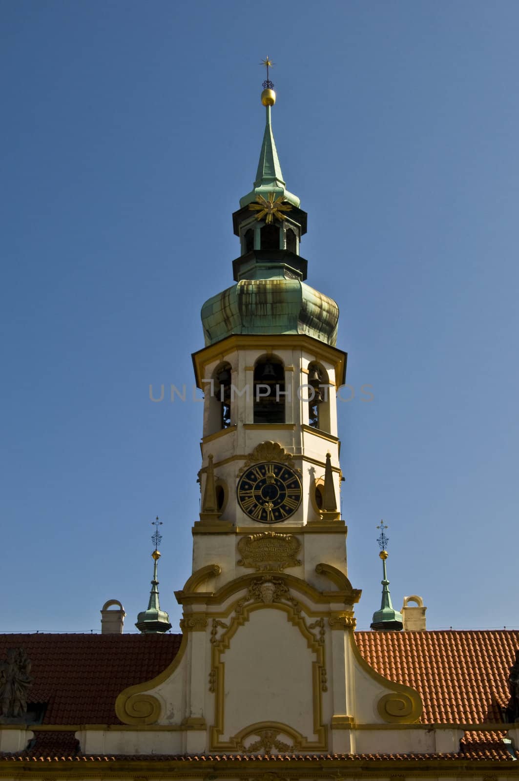 heritage of Loreto  in Prague on a sunny day