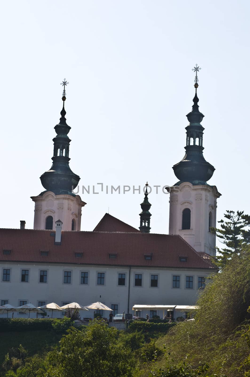 heritage of Loreto  in Prague on a sunny day