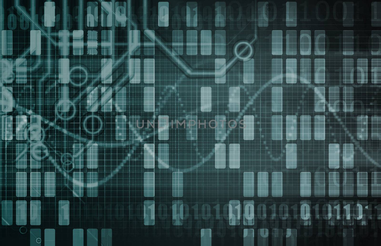 Futuristic Web Cyber Data Grid Color Background