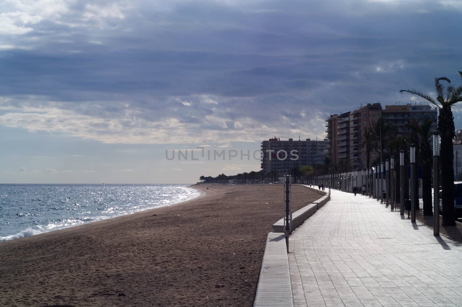 Mediterranean village landscape in costa brava