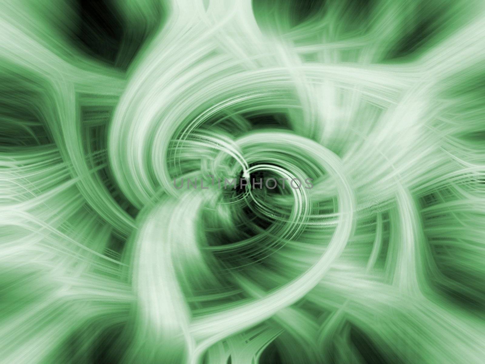 Abstrack background green spiral