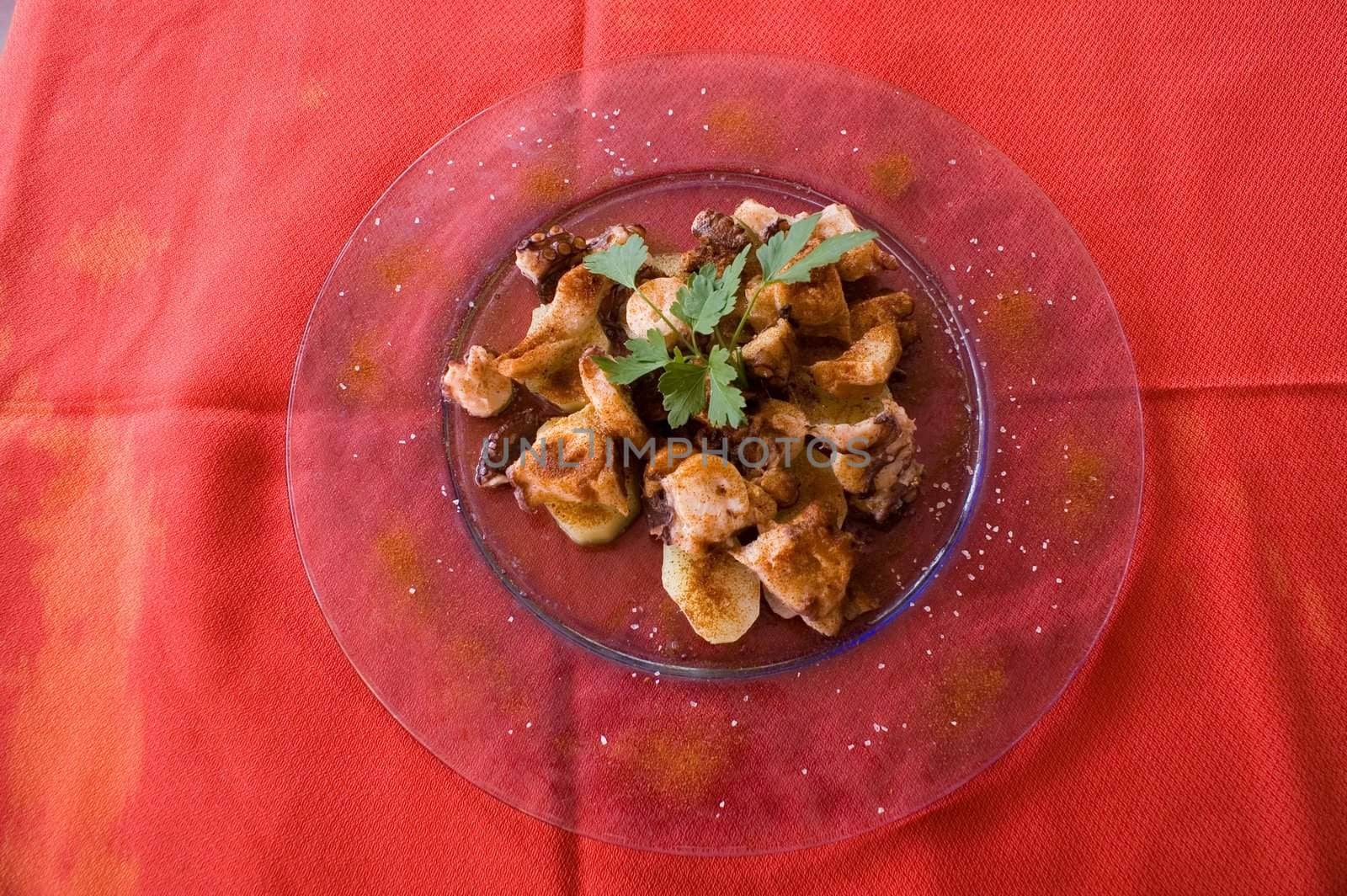 octopus,tipical galician food