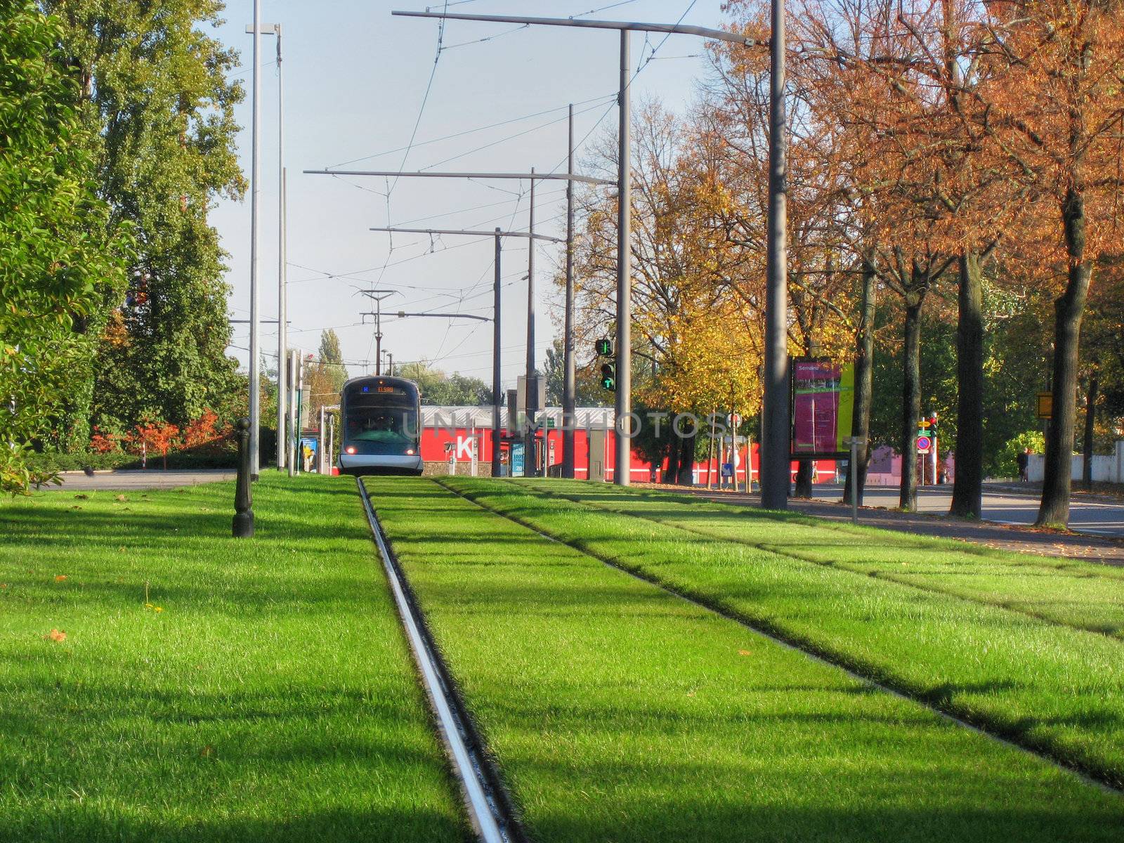 Train on the Grass in Strasbourg, France, 2006