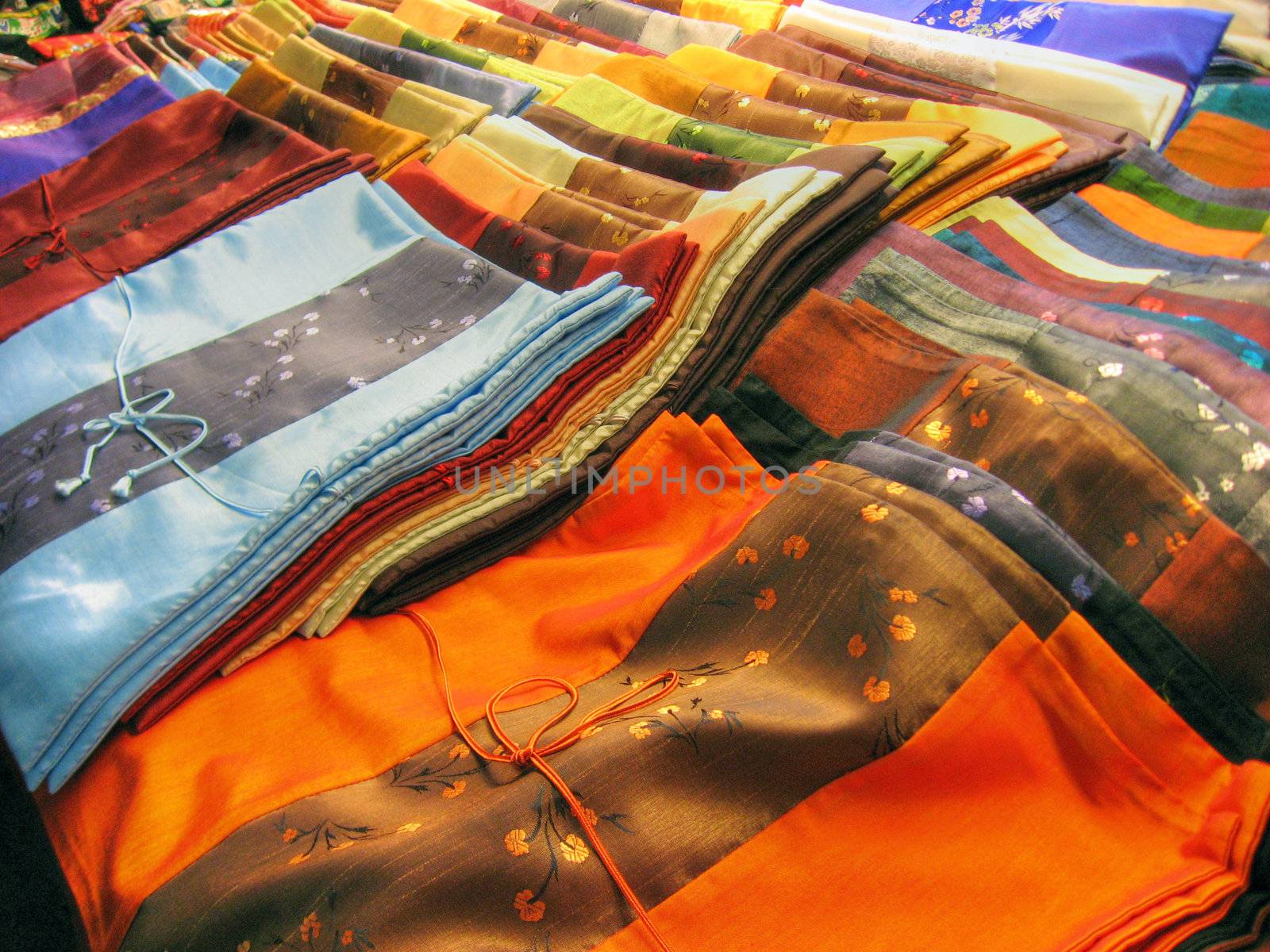 Veils in a Thailand Market in Koh-Samui