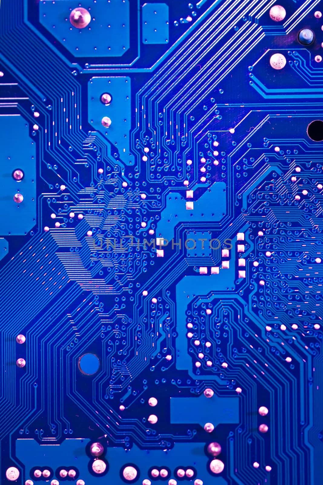 Macro picture of technological computer background - high tech