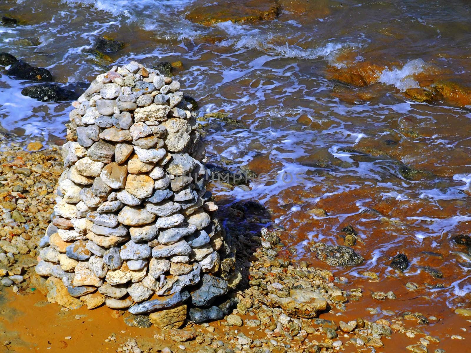 Punic grave marker by the seaside, on the island of Malta