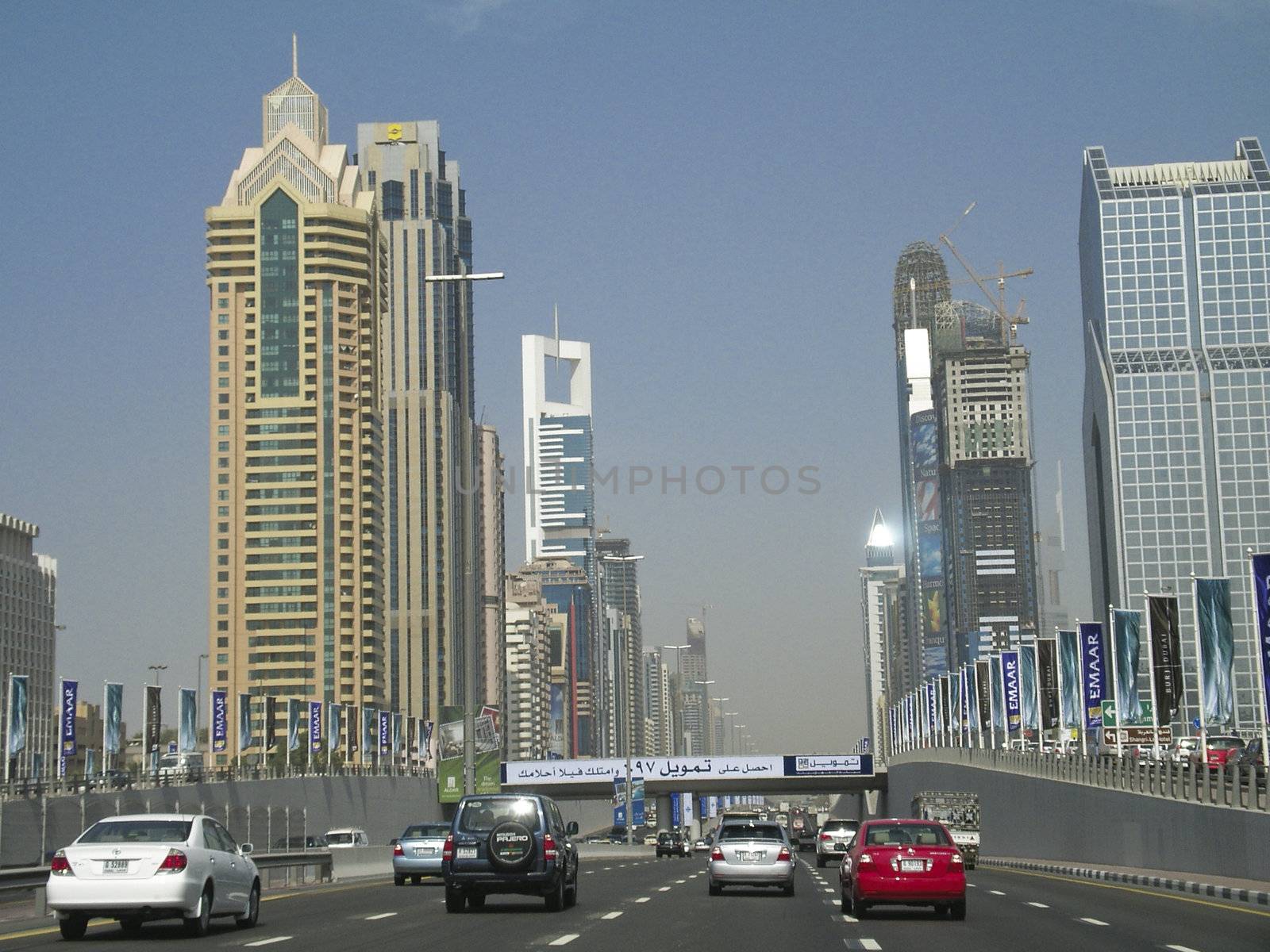 Dubai main Road by cvail73