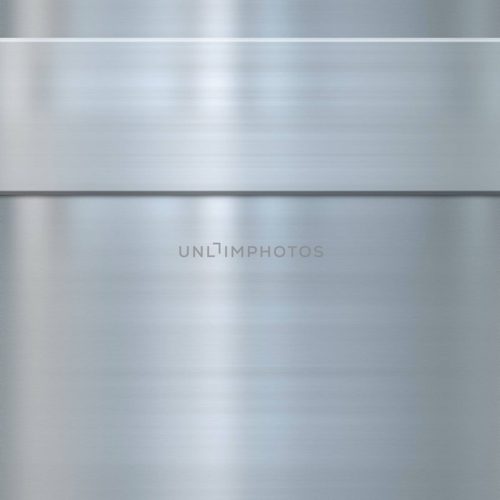 very finely brushed steel metal background texture with panel