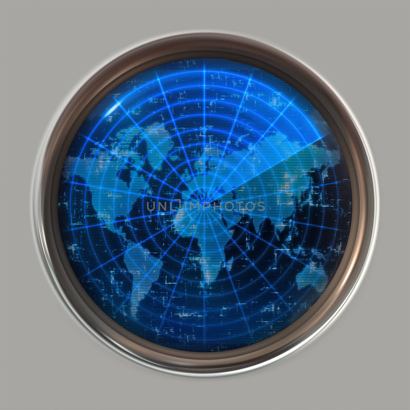 world map radar or sonar by clearviewstock
