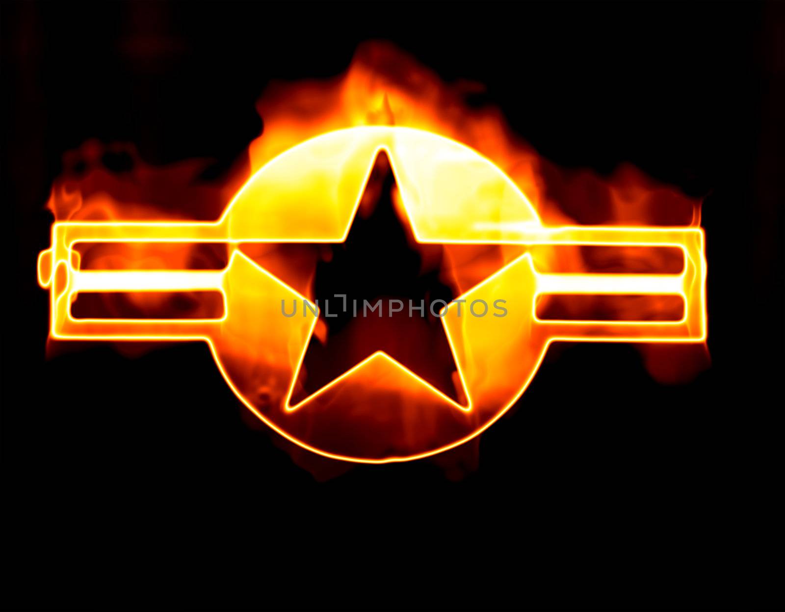 star on brushed metal by clearviewstock