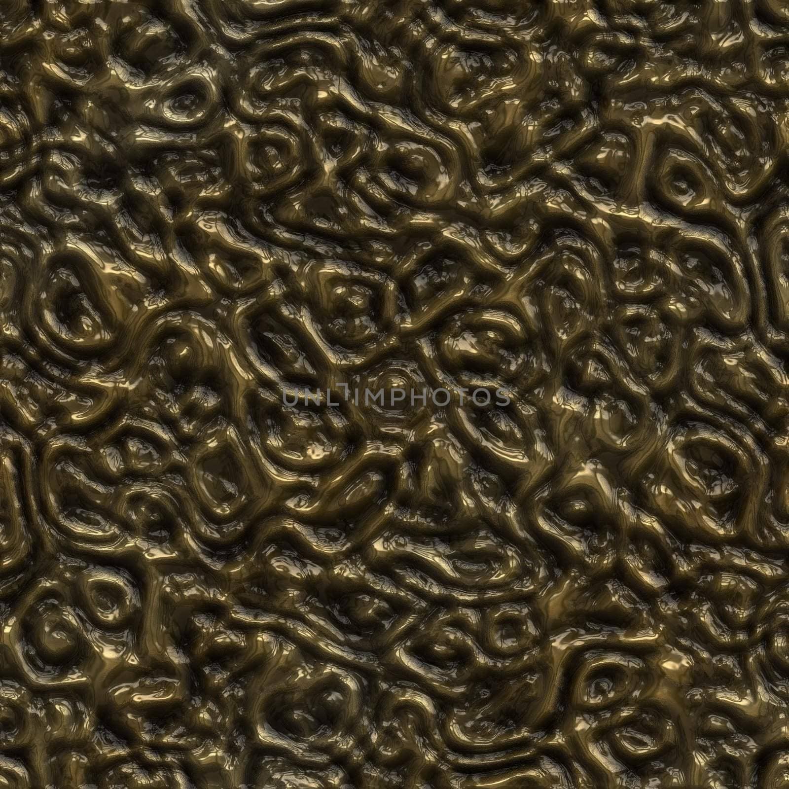 3d texture of abstract shiny warm brown rings