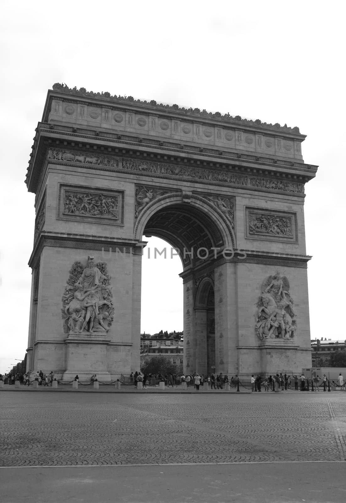 Capital of France - Paris. Arc de Triomphe.