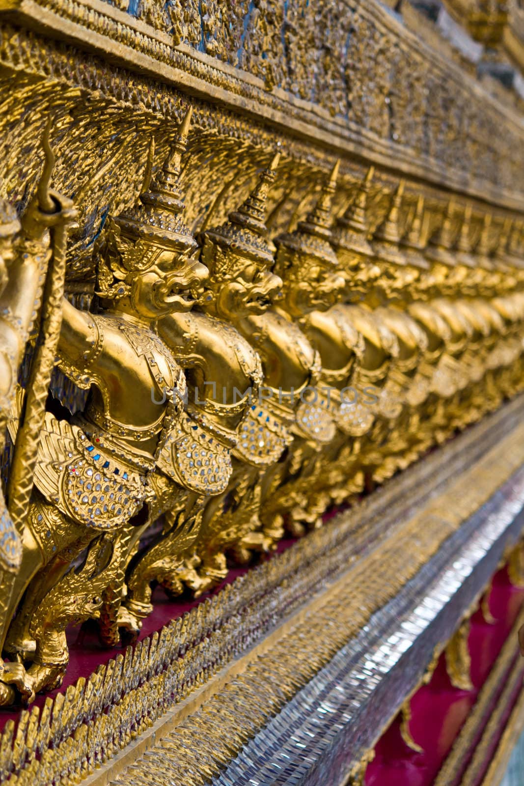 Golden Garuda in Grand Palace Thailand by lavoview