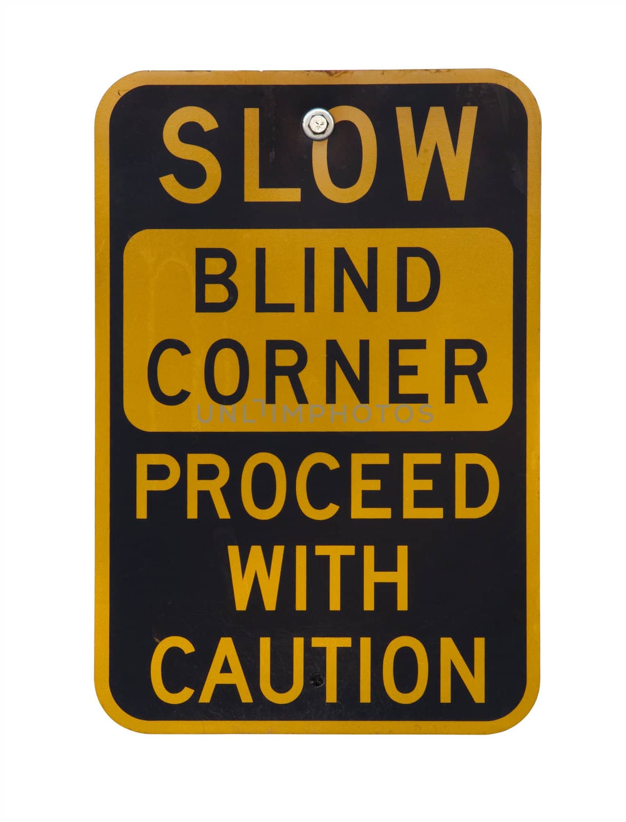 blind corner warning sign by PixelsAway