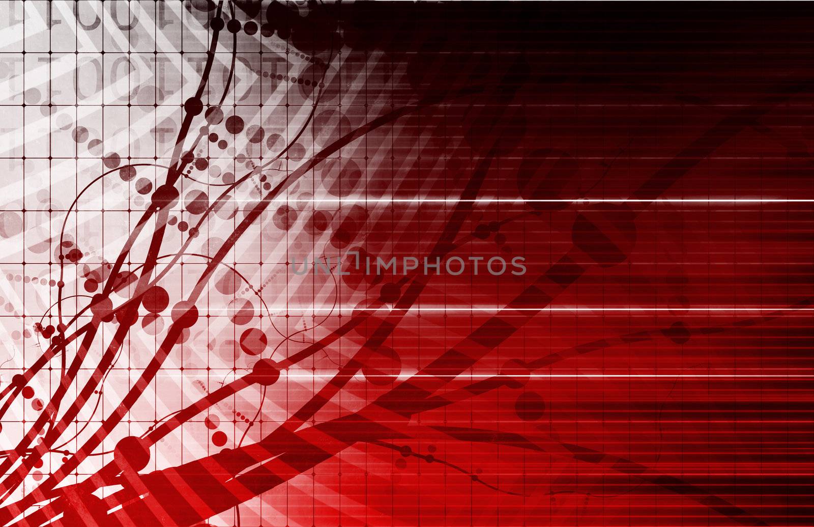 Futuristic Background in Web Tech Glowing Lines