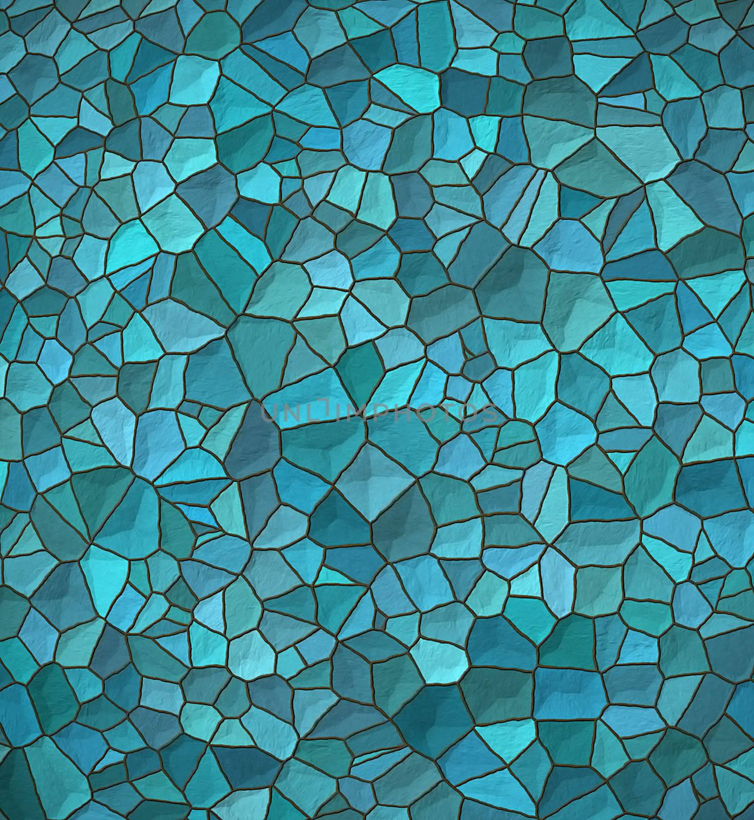 Stone wall. Seamless light bricks of patterned blue stone