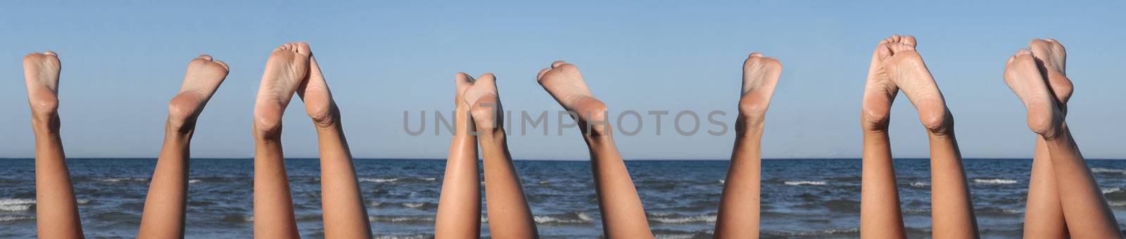 lovely legs on the beach 6 set