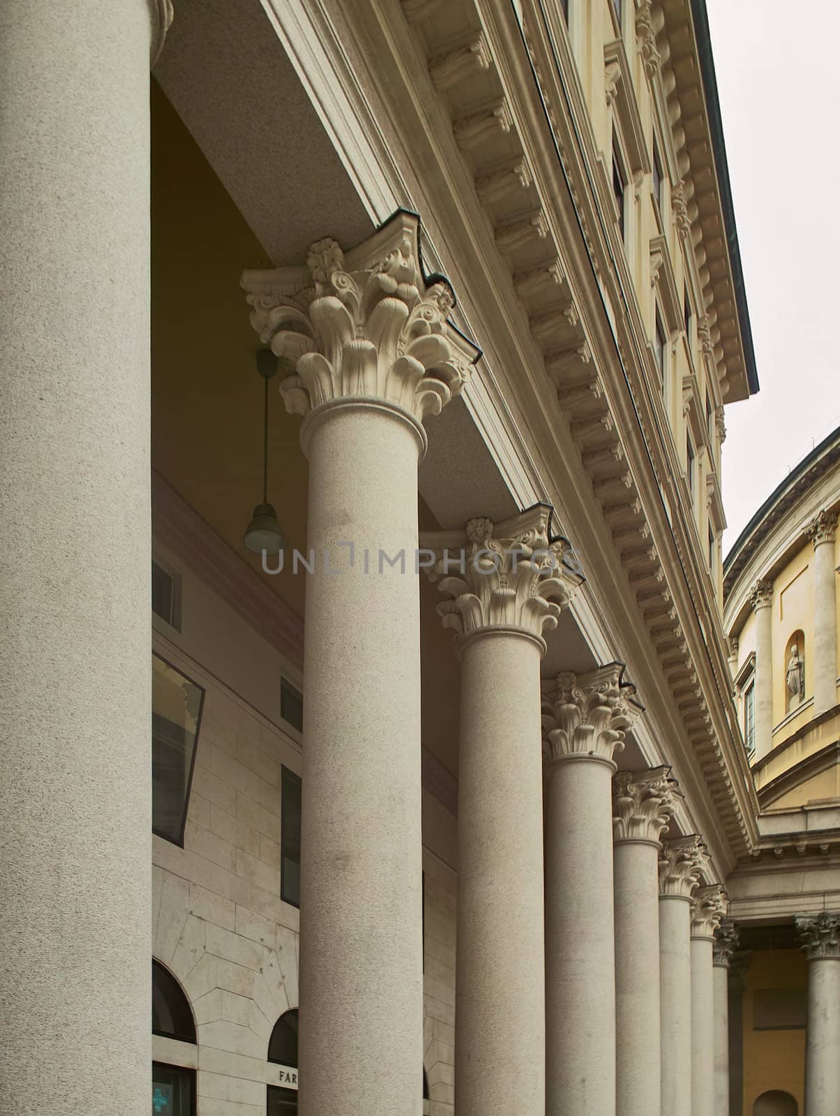 Ancient pillar in Milano, Italy