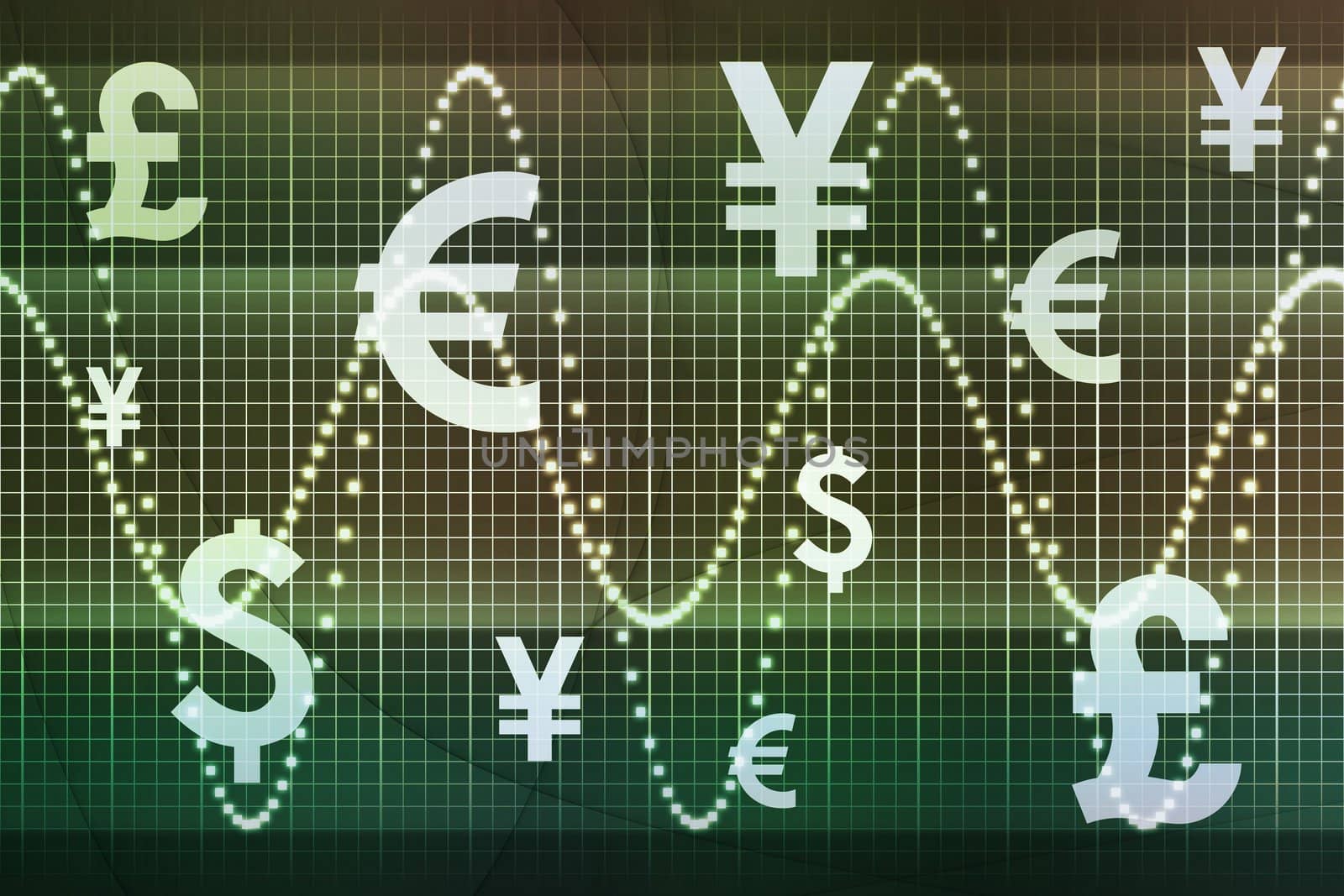 Futuristic World Currencies Business Abstract Background Wallpaper