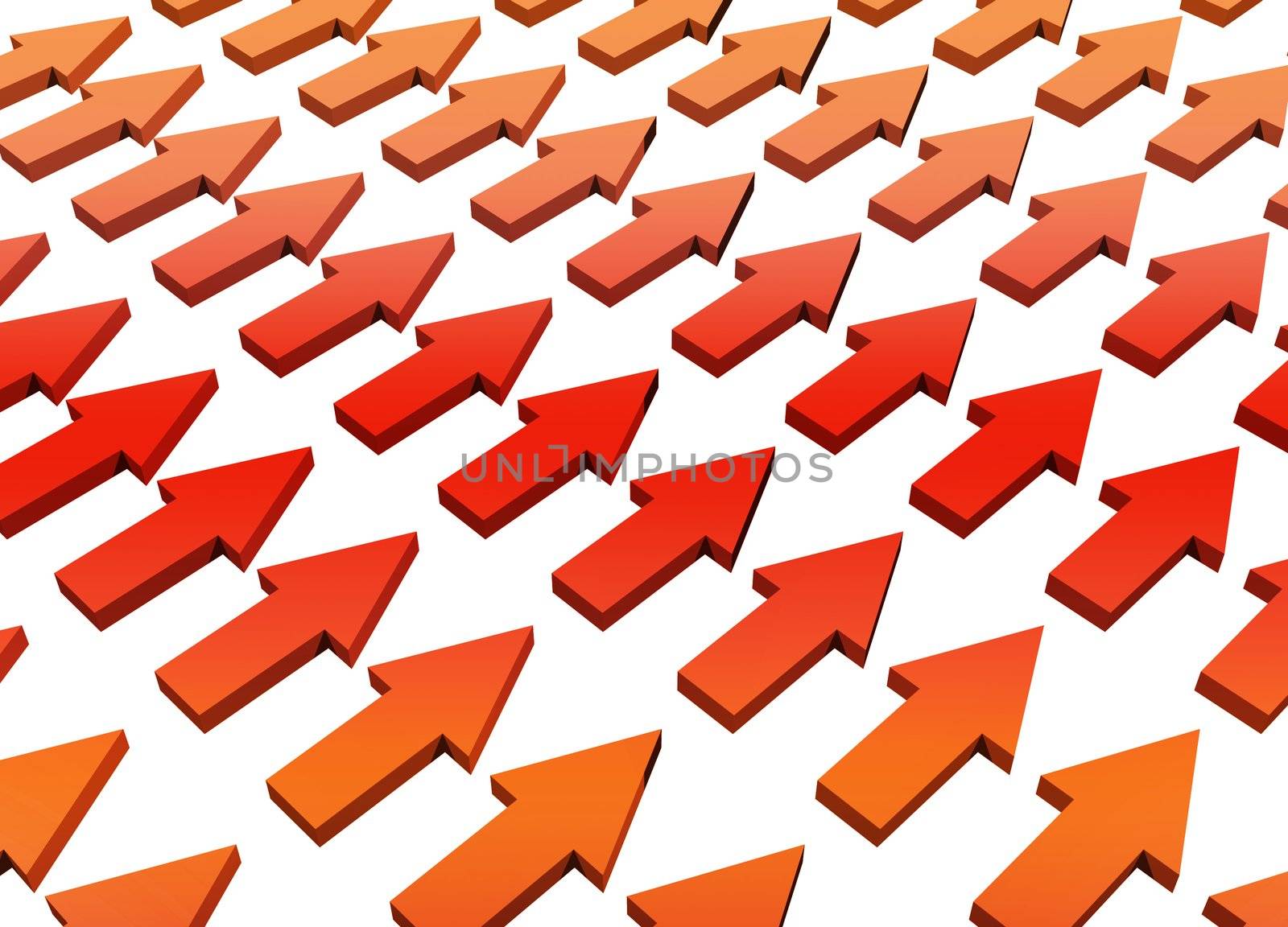 Orange Abstract Growth and Progress Background Concept Wallpaper
