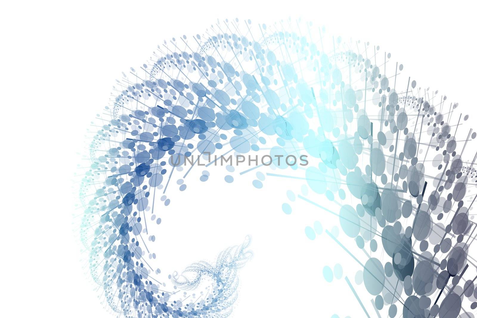Water Wave Abstract on a White Background