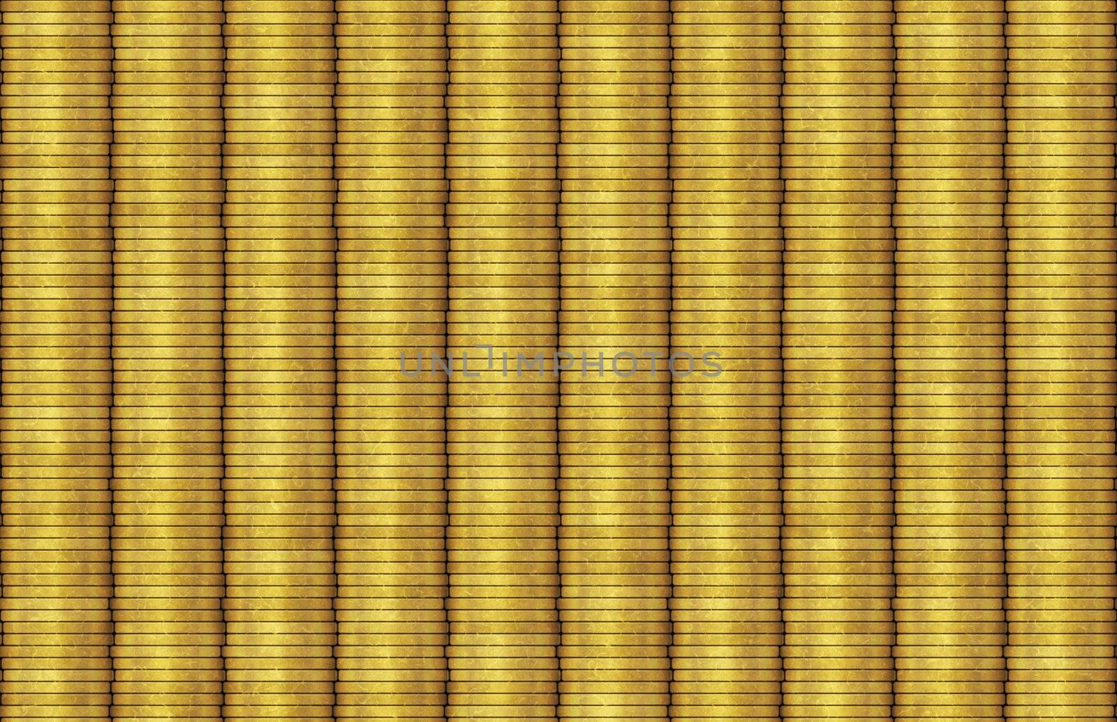 Stacked Coins Rows as a Full Background