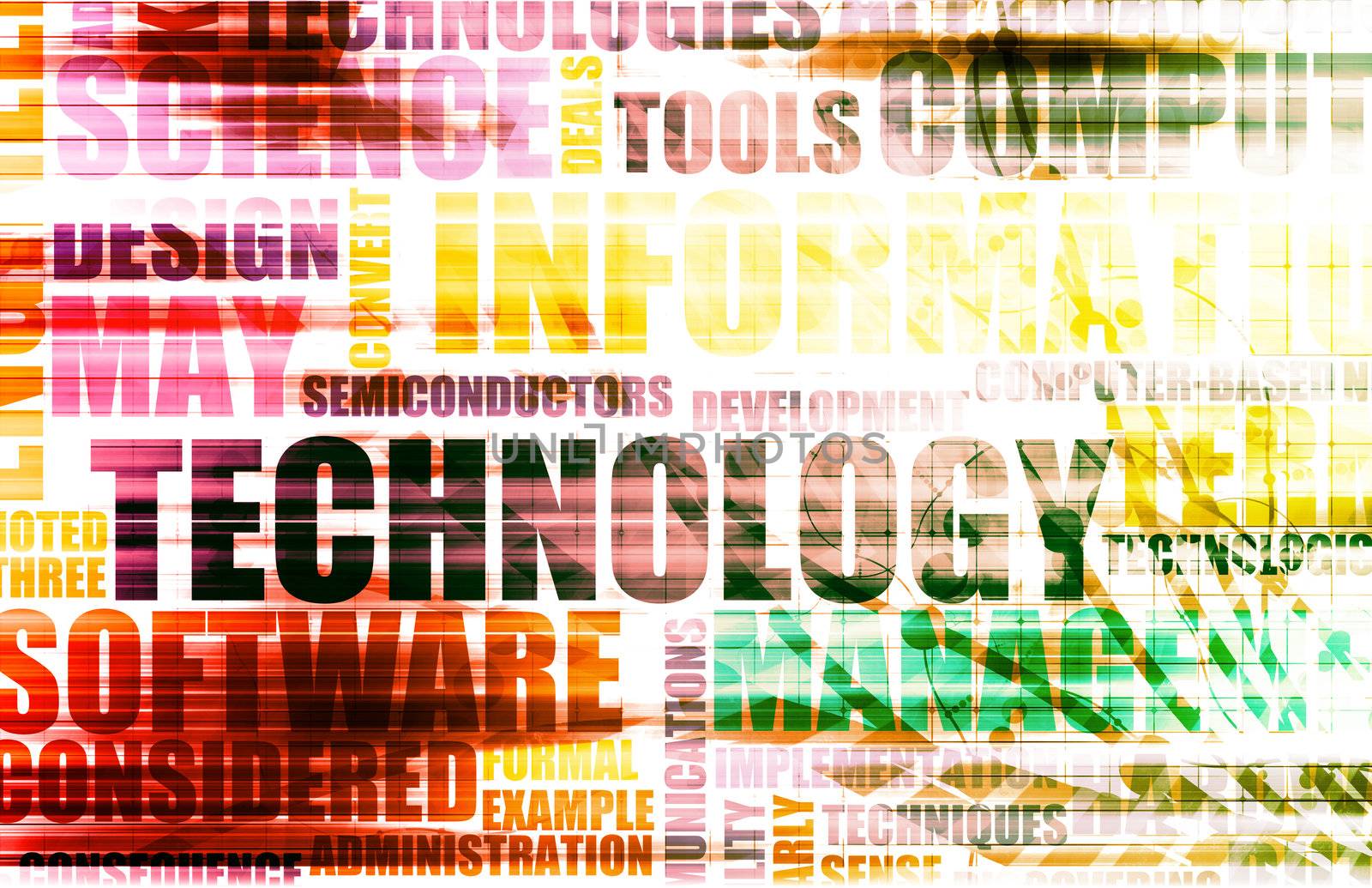 Technology Abstract with Futuristic Lines as Art