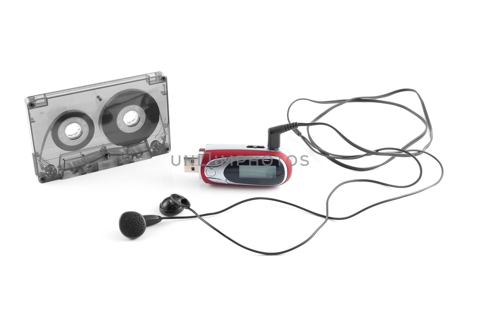 Audiocassette and mp3 player by grekoff