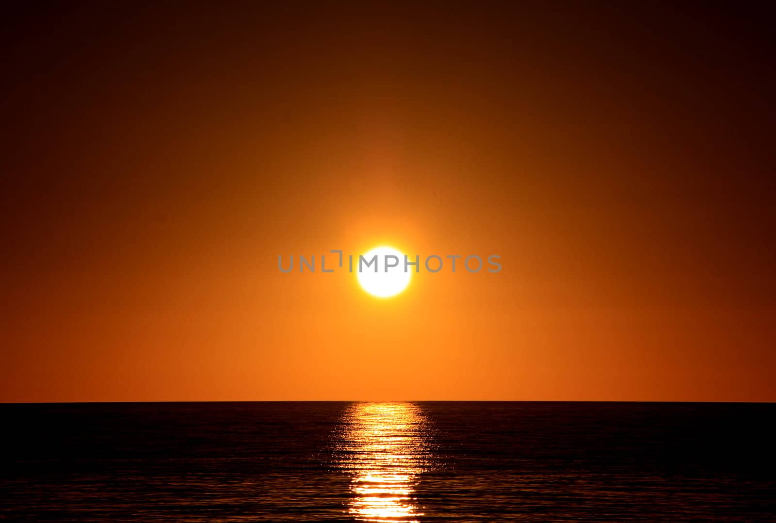 Sunset over Ocean.  Larg's Bay, Adelaide, Australia