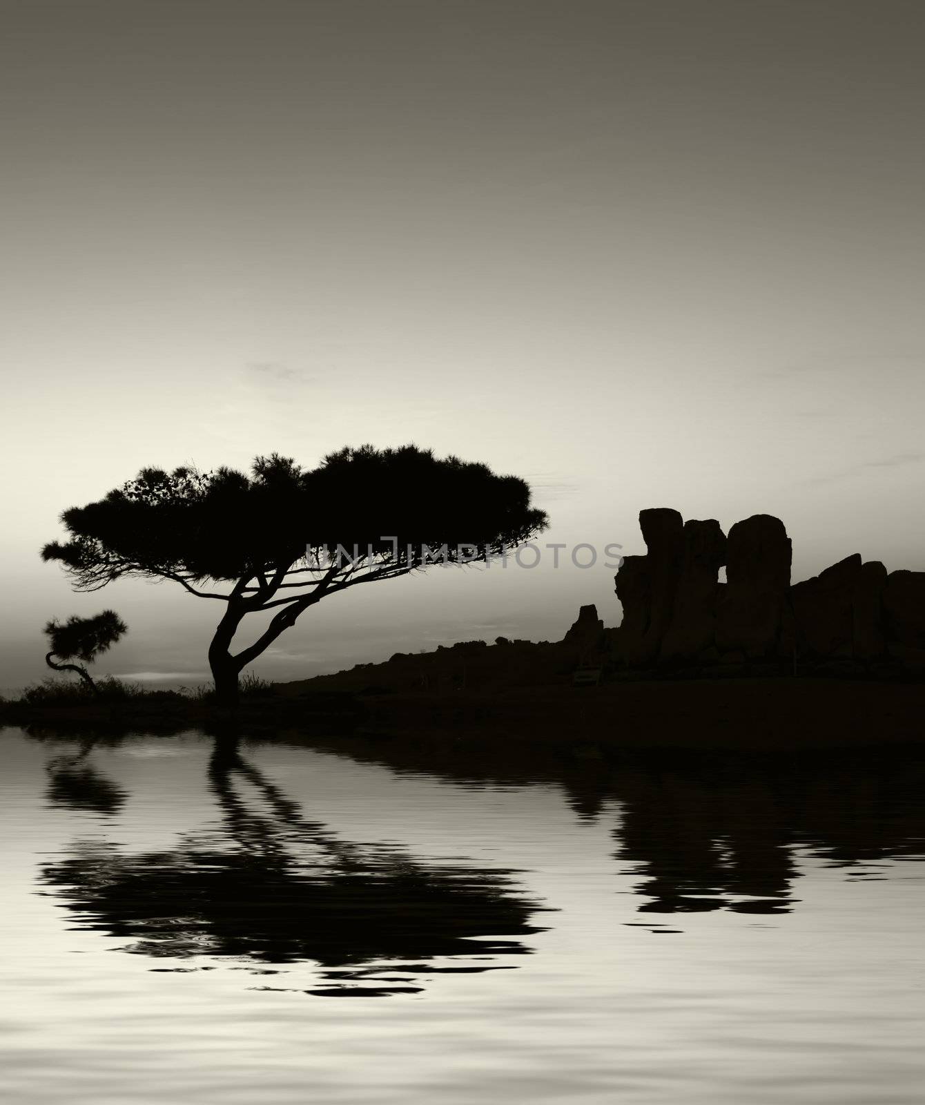 The oldest free-standing building/temple in the world. Oldest neolithic prehistoric temple built thousands of years before the pyramids. - Hagar Qim & Mnajdra Temples in Malta, Mediterranean Sea, Europe - here seen silhouetted at sunset