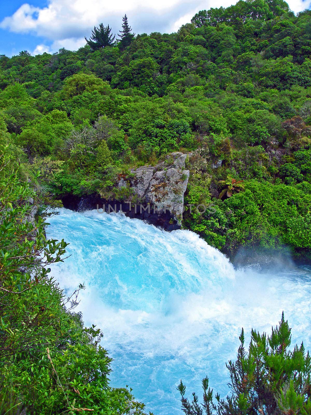 Huka Falls, Waikato River, New Zealand by Cloudia