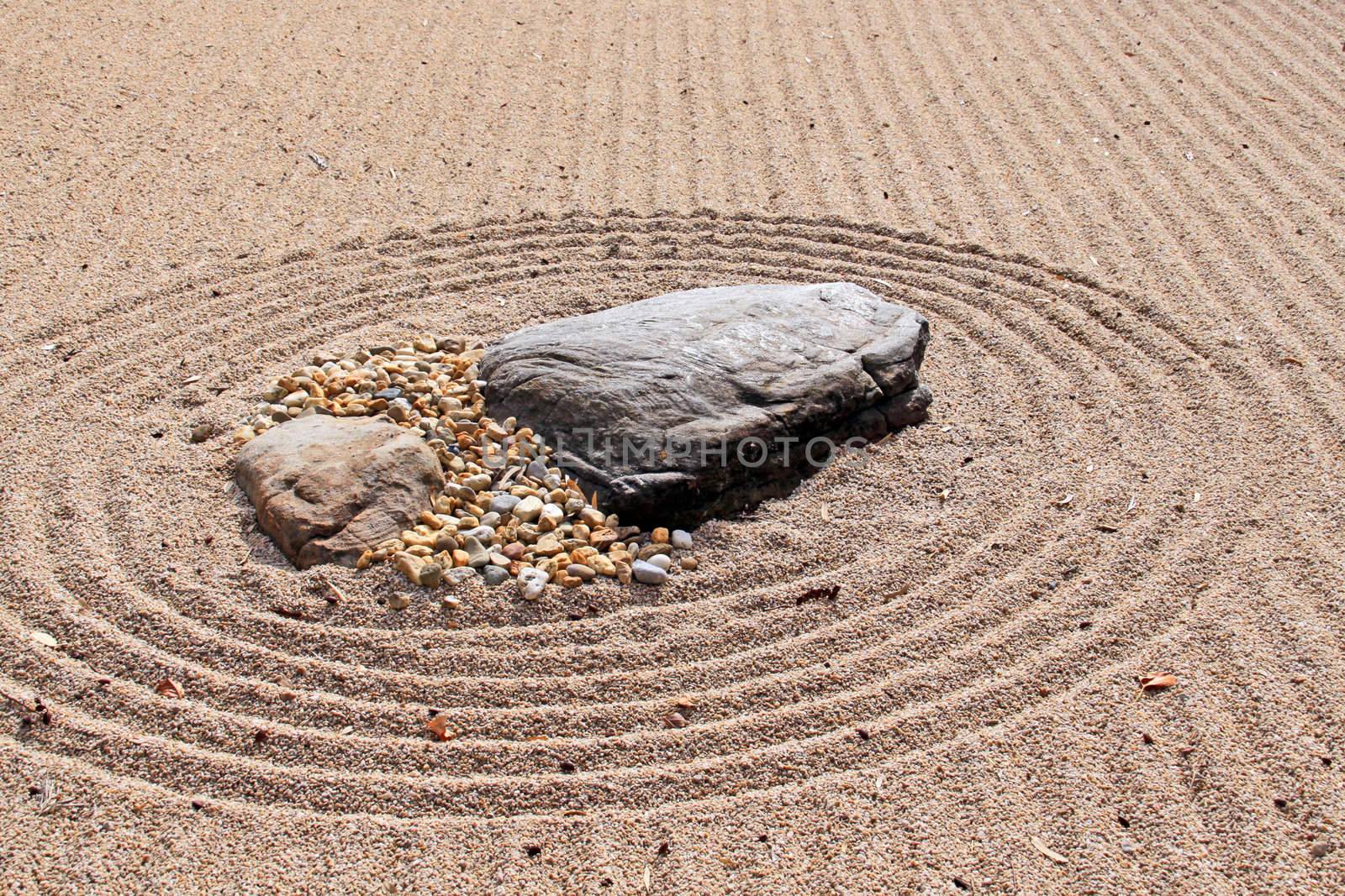 Karesansui - Sea of Sand - Japanese dry rock garden intended to  by Cloudia