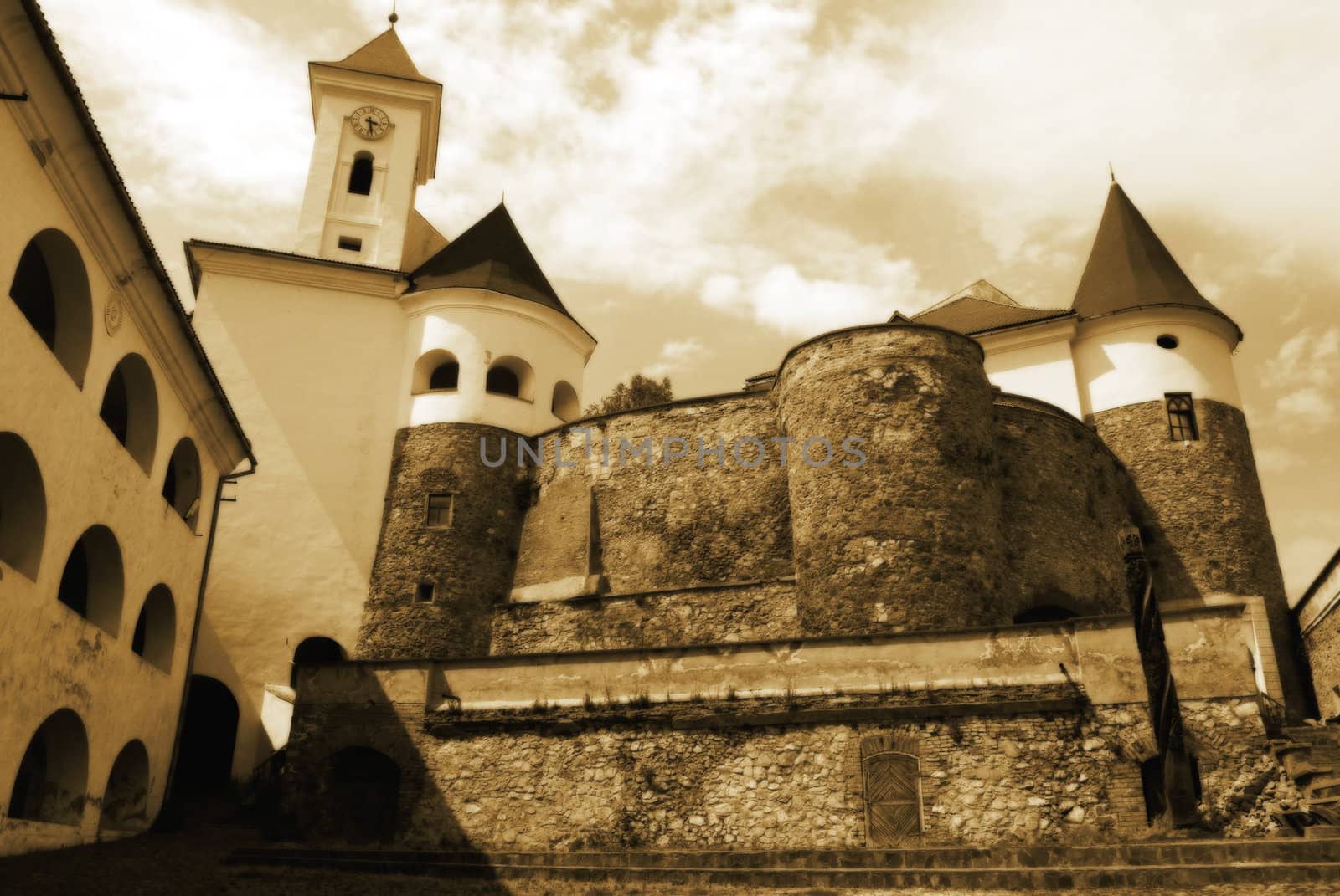 Hungarian Palanok Castle in Mukacheve, Ukraine