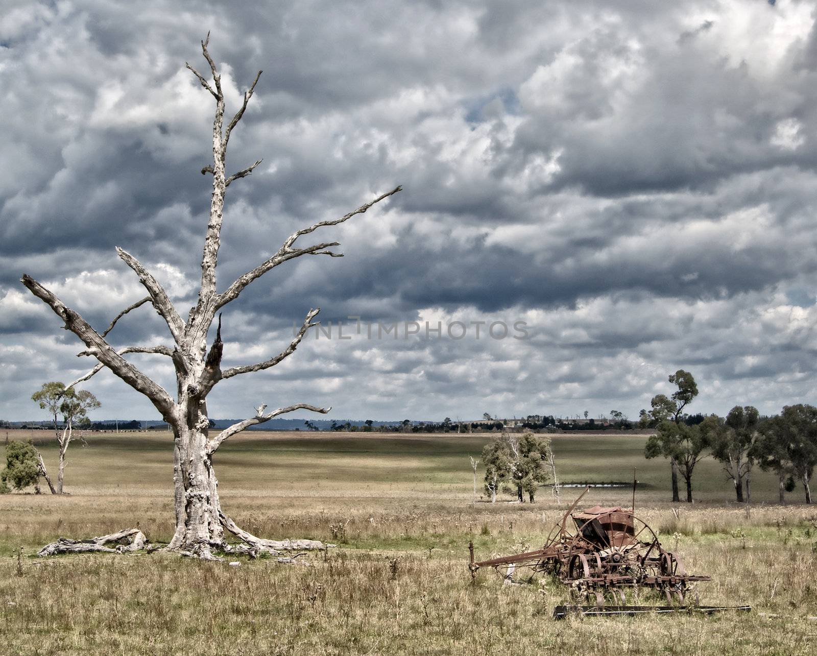 the storm is coming on this old farm