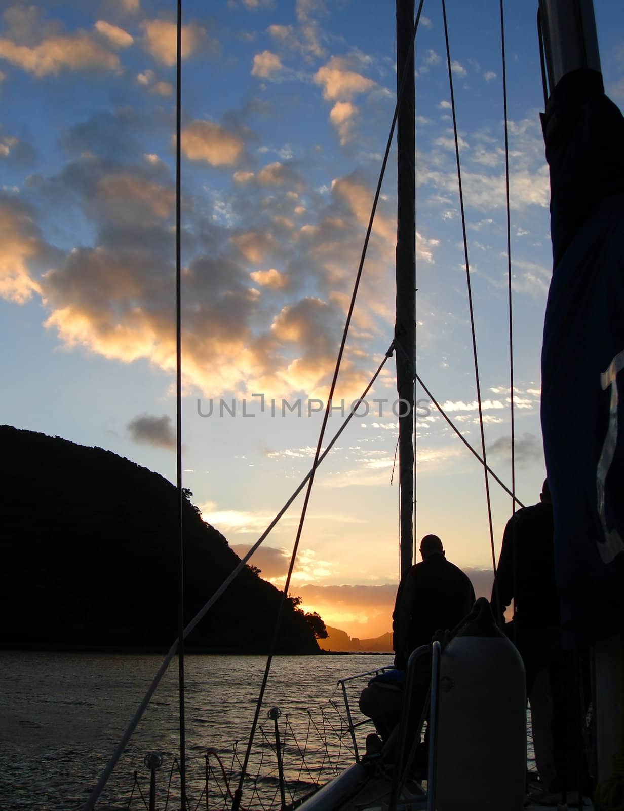 Sailing around Great Barrier Island, New Zealand by Cloudia