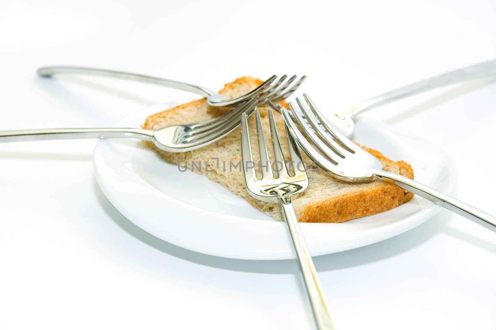 Forks and bread by Vladimir