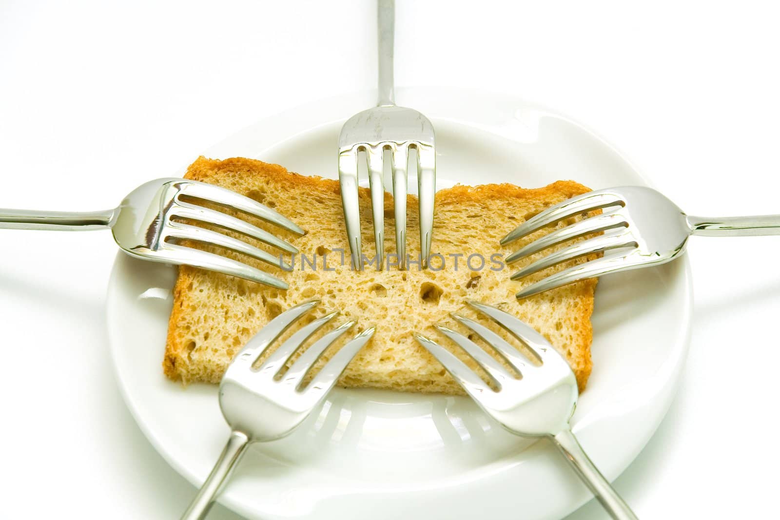 Forks and bread by Vladimir