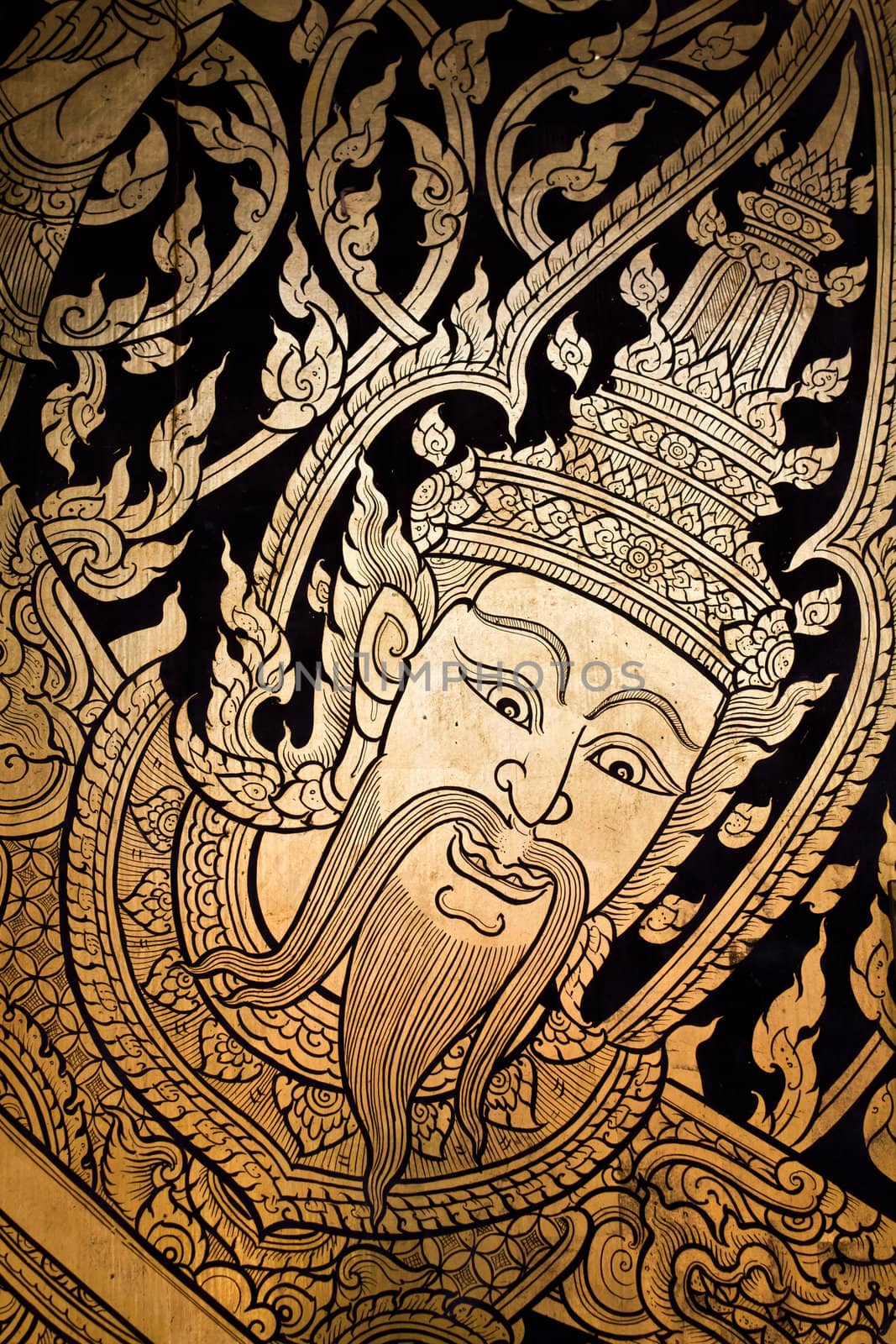 traditional Thai style painting art by lavoview