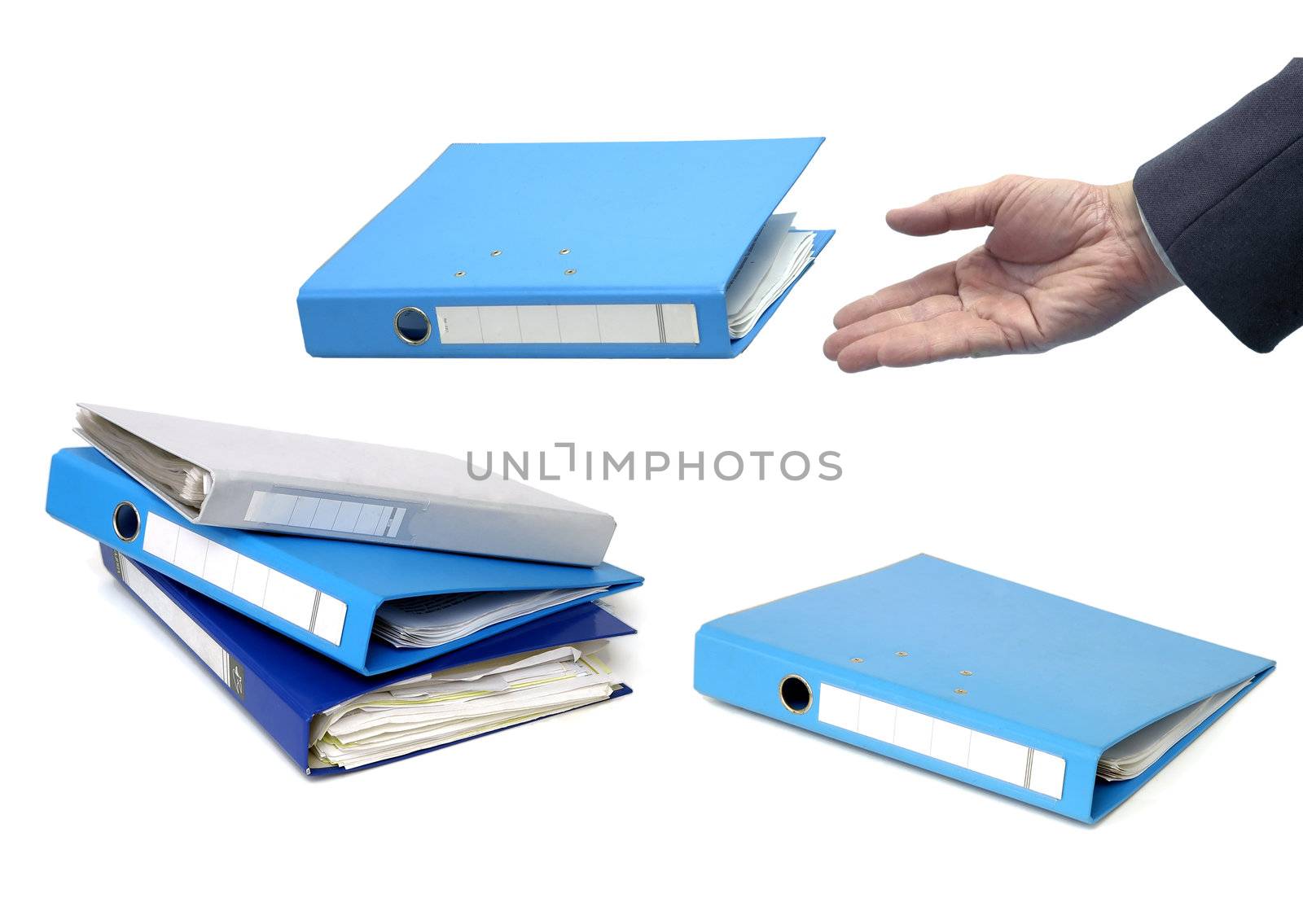 documents binder. isolated on white