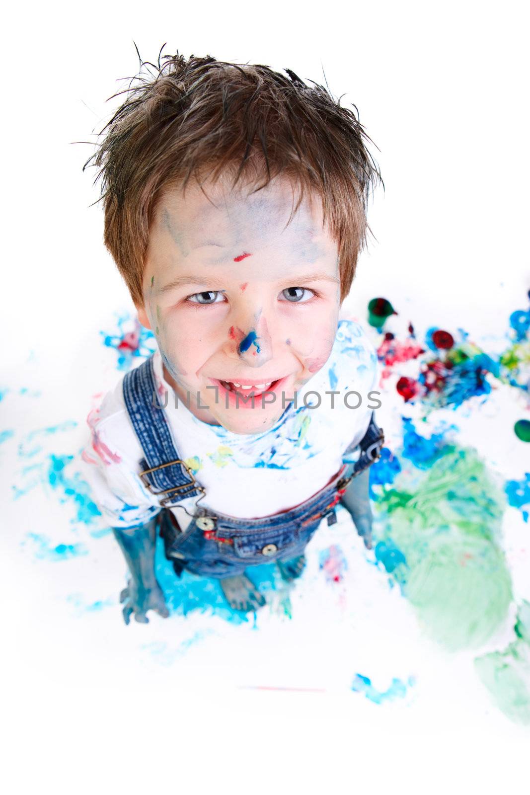 Boy painting by shalamov