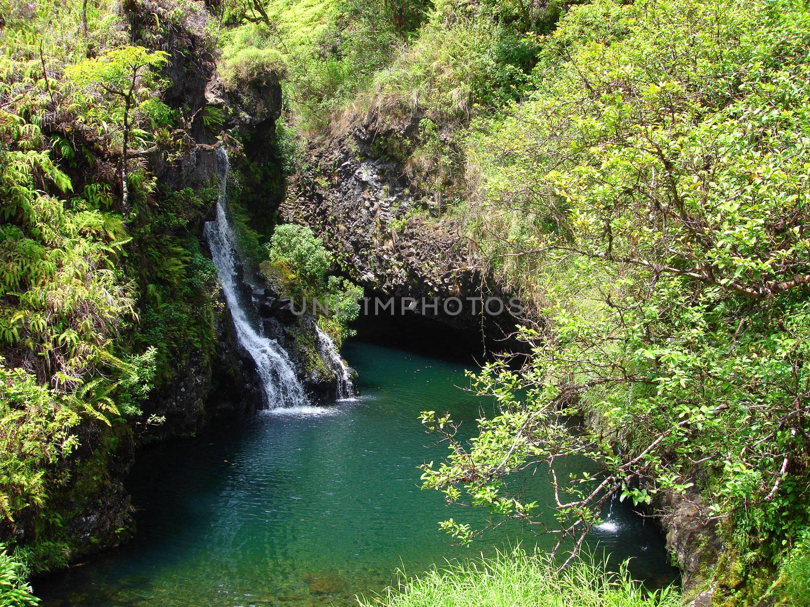 Waterfalls along the Road to Hana, Maui, Hawaii
